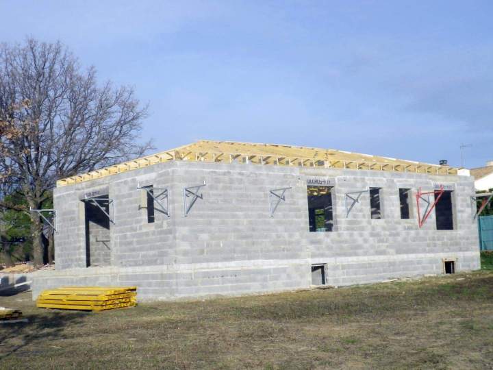 Travaux de construction de maison Moussac