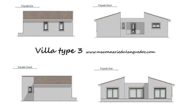 Plans personnalisés pour villa Type 3 Moussac