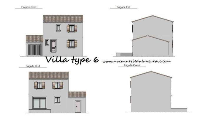 Plans personnalisés pour villa Type 6 Moussac